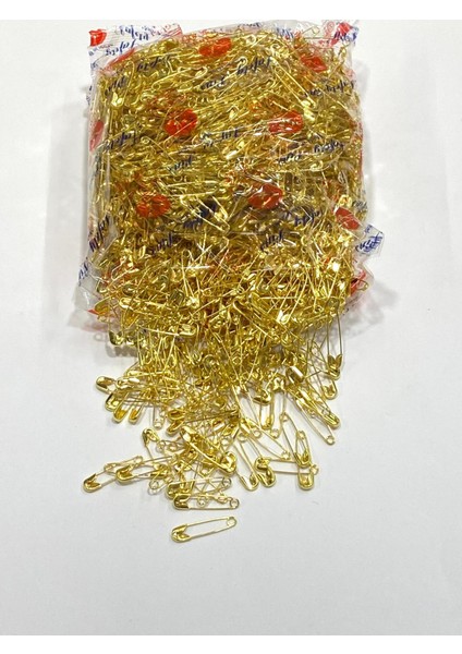 Gold Minik Çengelli Iğne / Altın Iğnesi / Sarı Çengelli Iğne / 1 Kutu (1728 Adet)