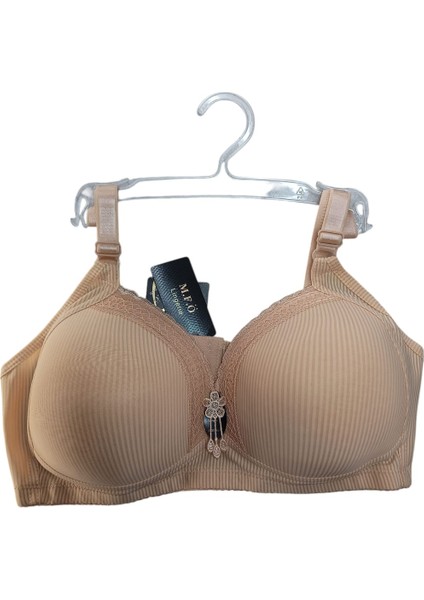 C Cup Balensiz (Telsiz) Dolgusuz Desenli Toparlayıcı Sütyen
