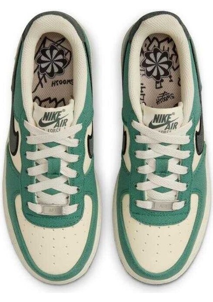 Air Force 1 '07 Lv8 'light British Tan' Gs Unisex Yeşil Beyaz Deri Spor Ayakkabı FN4731-100 fırsatları