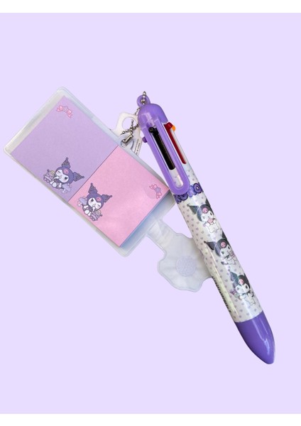 Kuromi 6 Renkli Tükenmez Kalem Mini Defter Hediyeli fiyatları