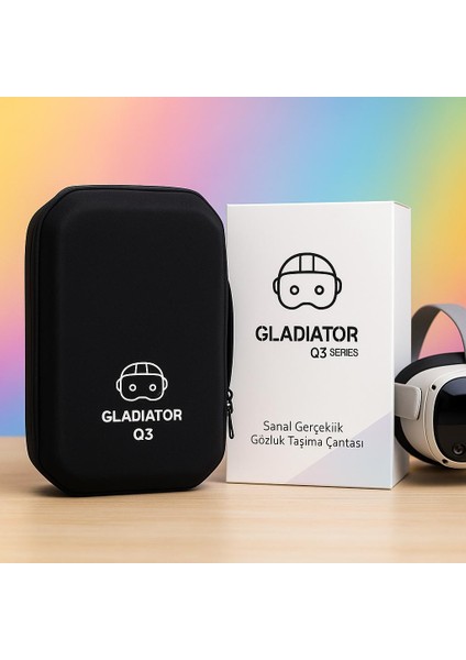 Gladiator Q3 Serisi Meta Quest 3 ve 3s Uyumlu Taşıma Çantası