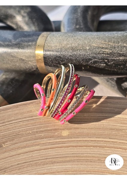 - Colorstack Kadın Çoklu Görünüm Kıkırdak Küpe - Earcuff