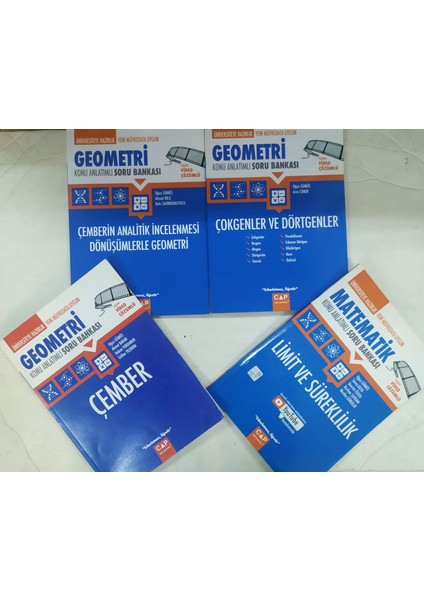 Çap Yayınları Çokgenler ve Dörtgenler+Çember+Çemberin Analitik Incelenmesi+ Limit ve Süreklilik