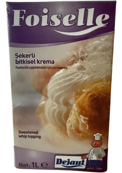 Foiselle Şekerli Sıvı Şanti 1 Lt – Profesyonel Kullanıma Uygun