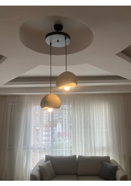 Iskandinav Beton Avize 2 Li Set Bonee TARZI(21CM) modelleri
