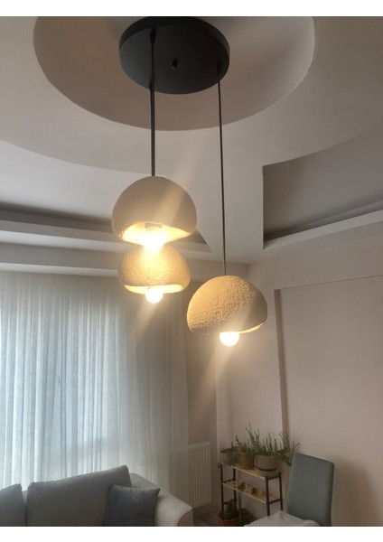 Iskandinav Beton Avize3 Lü Set Bonee Tarzı (21CM) fırsatları