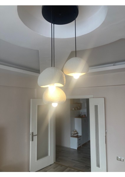 Iskandinav Beton Avize3 Lü Set Bonee Tarzı (21CM) fiyatları