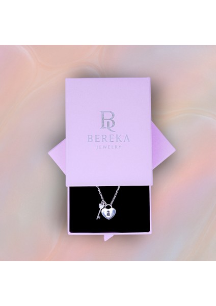 Gümüş Anahtar Kalp Kolye – 925 Ayar Gümüş – Kalbimin Anahtarı Sensin modelleri