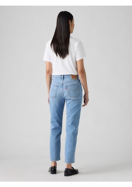 501 Crop Kadın Mavi Jean Pantolon A7739-0034 modelleri