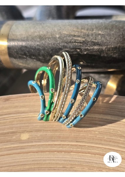 - Colorstack Kadın Çoklu Görünüm Kıkırdak Küpe - Earcuff