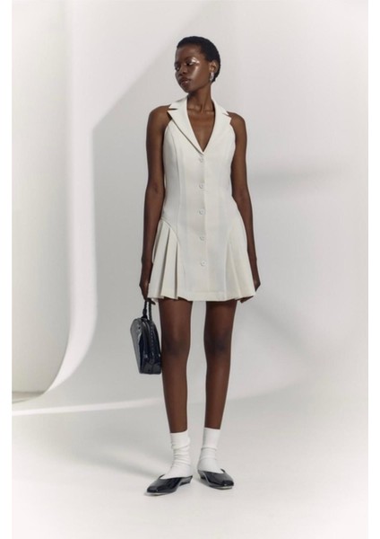 Igritte Düğmeli Elbise