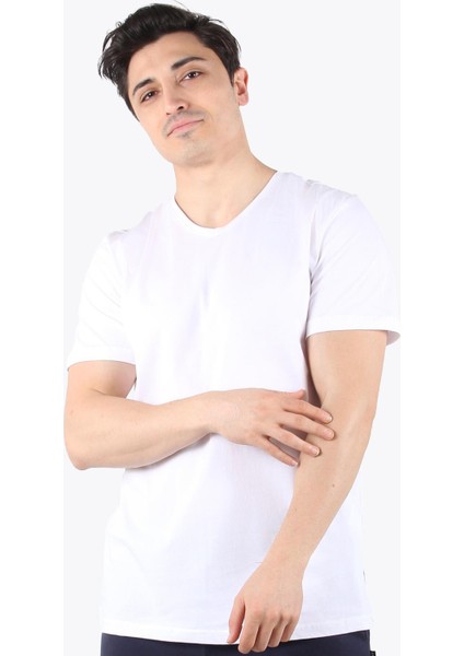 2021 V Yaka Basic Süprem Regular Fit T-Shirt fiyatları