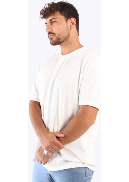2737 Waffle Düğmeli Yakalı T-Shirt fiyatları