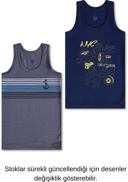 %95 Pamuklu Erkek Çocuk Atlet Fanila Iç Çamaşır 6lı Set indirimleri