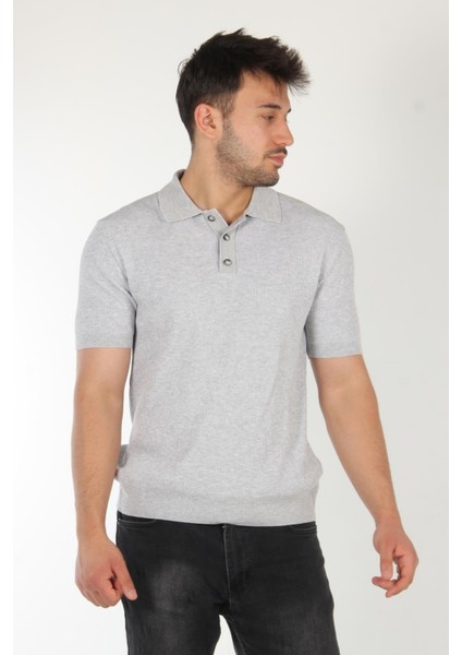 66572 Üç Düğme Yakalı T-Shirt modelleri