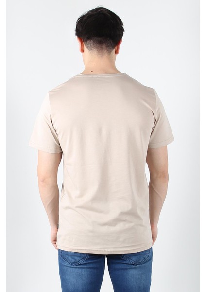 2021 V Yaka Basic Süprem Regular Fit T-Shirt fırsatları