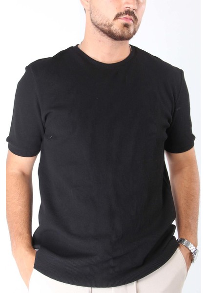 2709 Waffle O Yaka Regular Fit T-Shirt fiyatları