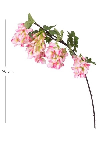 Yapay Çiçek Pembe-Beyaz Salkım Visterya 90 Cm. modelleri