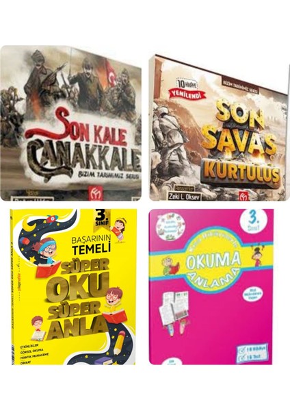 3. ve 4.Sınıflar İçin Son Kale Çanakkale Ve Son Savaş Kurtuluş Hikaye -Süper Oku Anla- Okuma Anlama