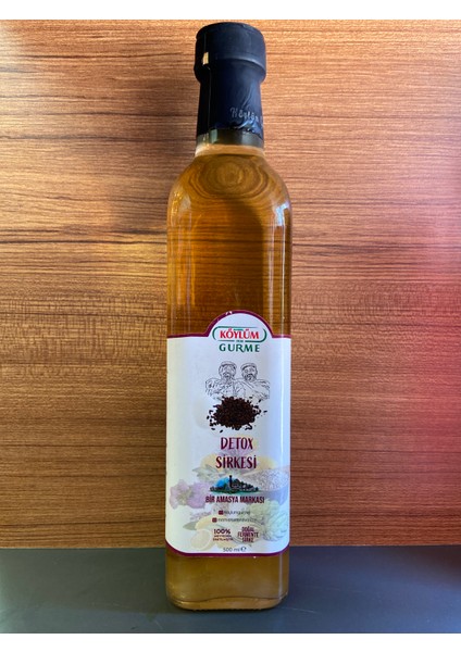 Detoks Sirkesi 500 ml Doğal Fermente
