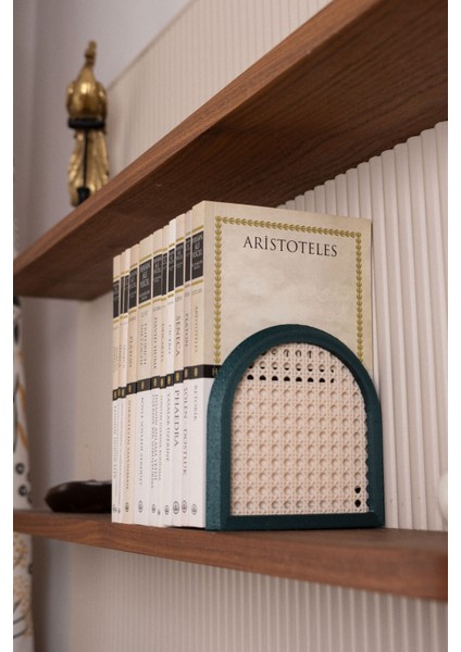 Hazeran | Kitap Tutucu | Kitaplık Dekorasyon | Tekli | 12,5X13X7 cm