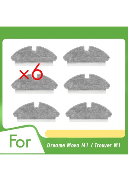 Dreame Mova M1 Için 6 Pcs / Trıpover M1 Rag Temizlik Parçaları Değiştirme Ultra Dayanıklı Aksesuarlar (Yurt Dışından)