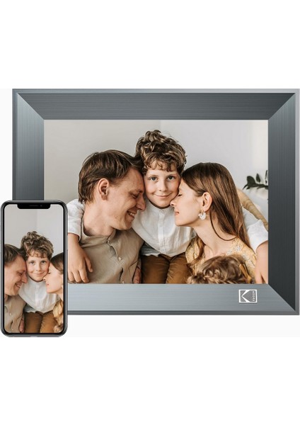 8 Inç Wi-Fi Dijital Resim Çerçevesi, Hd Dokunmatik, 16 GB Hafıza