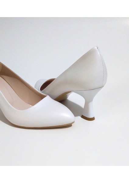Kadın Stiletto Ayakkabı Beyaz modelleri