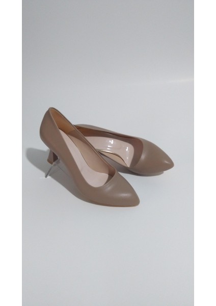 Kadın Stiletto Ayakkabı Vizon