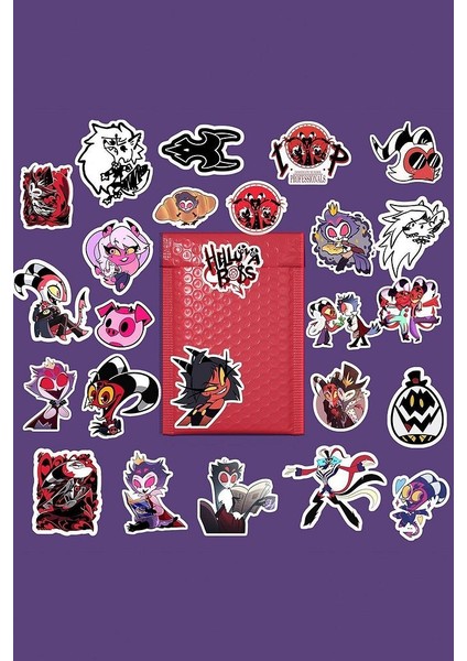 Helluva Boss Sticker Paketi / Bullet Journal Defter Çıkartma Ajanda Laptop Etiket