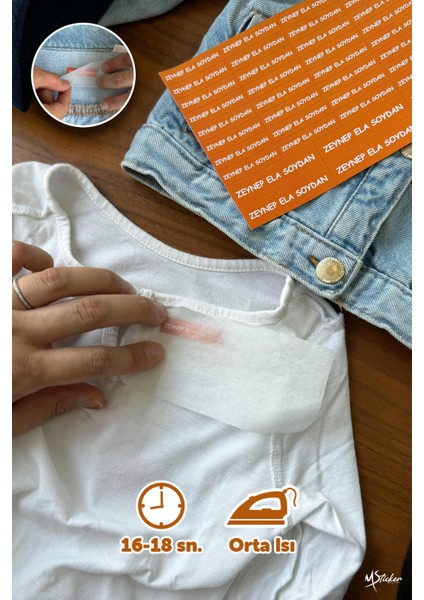 Kıyafet Etiketi - Okul Kıyafet Kumaş Etiketi Kreş Anaokulu Ilkokul Kıyafet Kumaş Etiketi 102 adet fırsatları