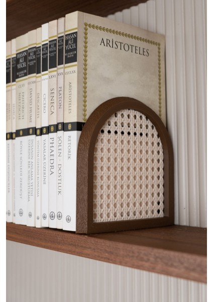 Hazeran | Kitap Tutucu | Kitaplık Dekorasyon | 2'li Set | 13X13X7 cm fiyatları