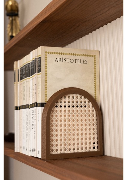 Hazeran | Kitap Tutucu | Kitaplık Dekorasyon | 2'li Set | 13X13X7 cm