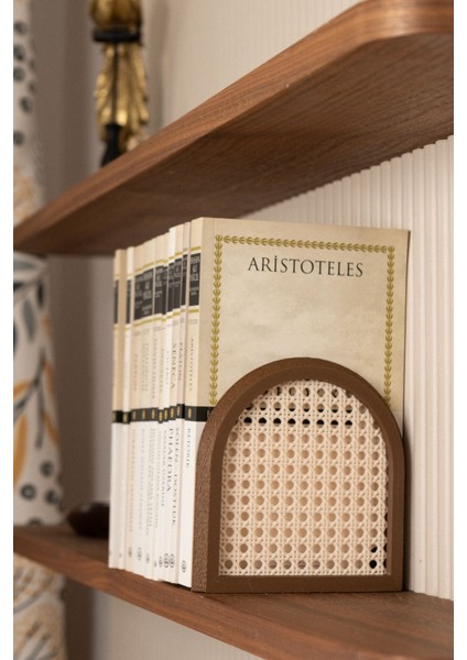 Hazeran | Kitap Tutucu | Kitaplık Dekorasyon | 2'li Set | 13X13X7 cm