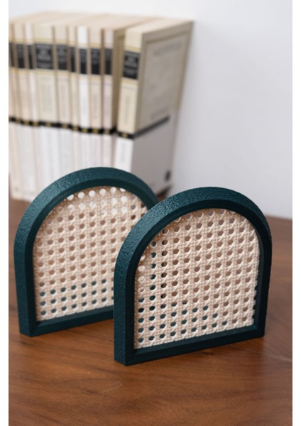 Hazeran | Kitap Tutucu | Kitaplık Dekorasyon | 2'li Set | 12,5X13X7 cm