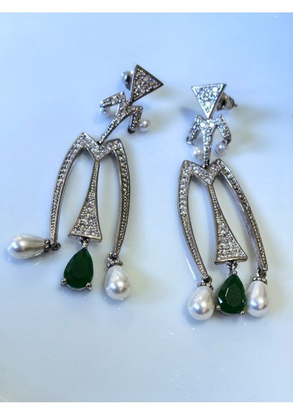 Küpe Zirkon Taşlı, Incili, Yeşil Zirkon Taşlı Çelik ,küpe modelleri