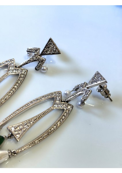 Küpe Zirkon Taşlı, Incili, Yeşil Zirkon Taşlı Çelik ,küpe fırsatları