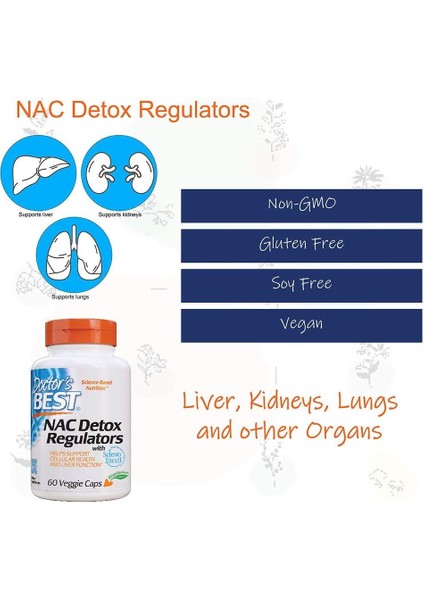 N.a.c Detox Regulators N-Acet.yl Cystei Ne Molybdenum Selenium From Selenoexcel