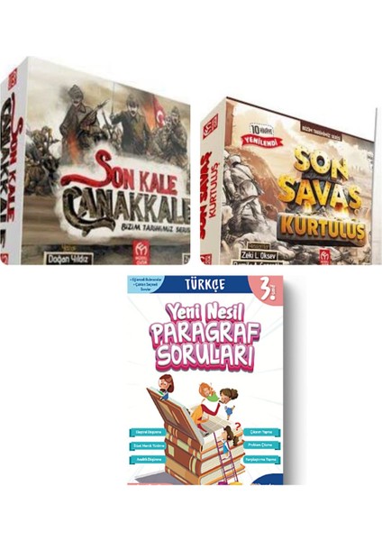 3. ve 4.sınıflar Için Son Kale Çanakkale ve Son Savaş Kurtuluş Hikaye ve Yeni Nesil Paragraf