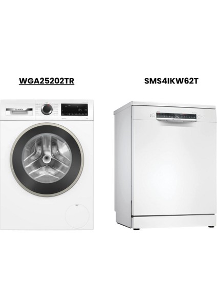 Ikılı Set WGA25202TR 10 kg Camasır+ SMS4IKW62T
