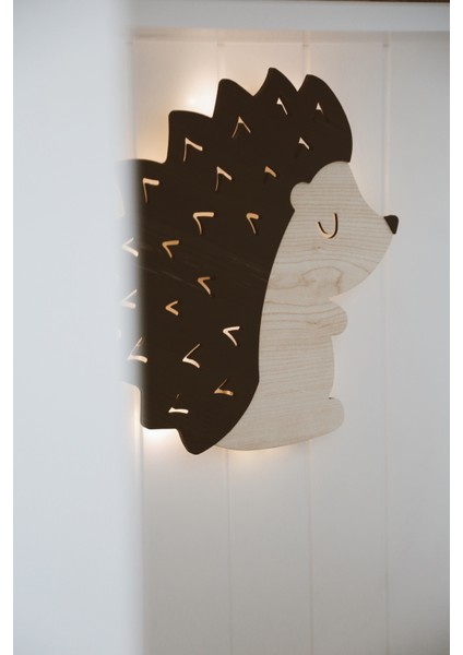 Ahşap Kirpi Gece Lambası/çocuk Odası Aksesuarı modelleri