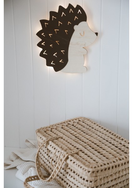 Ahşap Kirpi Gece Lambası/çocuk Odası Aksesuarı fırsatları