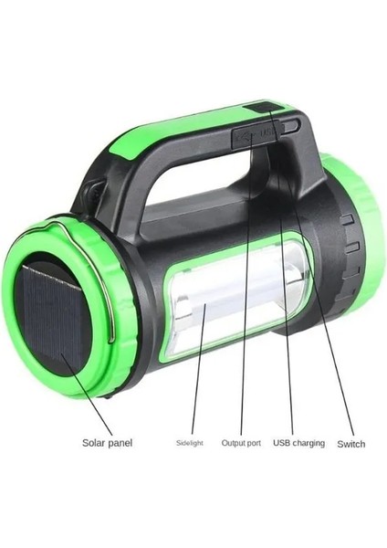 PS-0818A 5W+15W Uzun Menzilli Solar Powerbankli Fener fiyatları