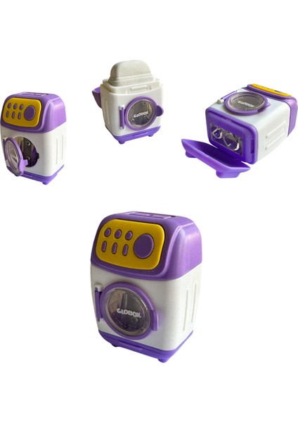 Çamaşır Makinesi Tasarımlı Silgili Kalemtraş, 3 Renk Seçeneği