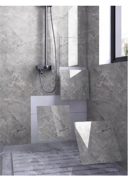 Gri Mermer Desen Duvar Sticker (30x30) fiyatları