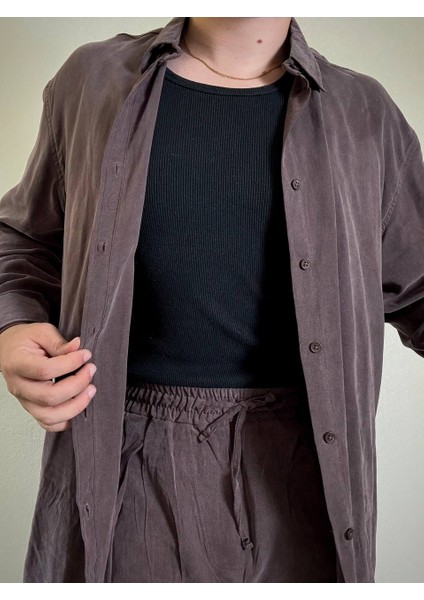 Ares Erkek Koyu Mürdüm Keten Kumaş Gömlek Yazlık Rahat Kalıp Hafif Rahat Kumaş modelleri