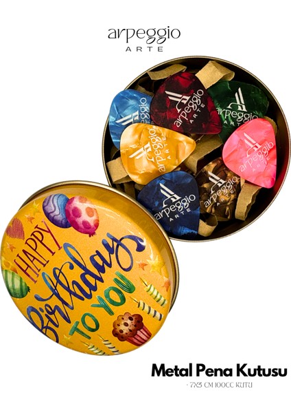 Hediyelik Pena Seti | Metal Kutu | 14 Renkli Pena • 5 Damla Pena • Pena Şarjörü & Taşıma Çantası - Tüm gitar ve ukulele modelleri ile uyumlu! fiyatları