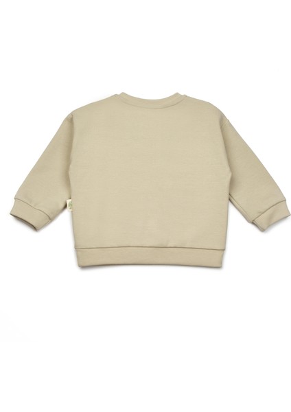 Bebek Pamuklu Düğmeli Cepli Sweatshirt ve Eşofman Altı Alt-Üst Takım fiyatları