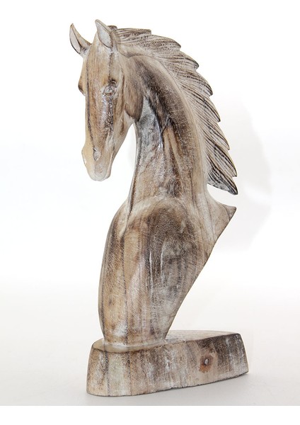 Ahşap At Büstü 30 cm