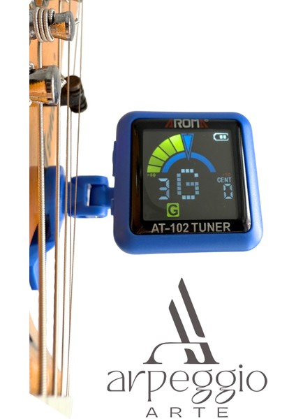 Aroma (Type-C Şarjlı) Klipsli Akort Cihazı – Gitar, Bas, Ukulele ve Keman Için Kromatik Tuner modelleri